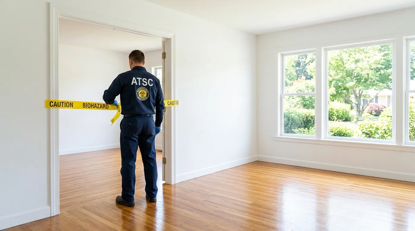 Certified biohazard cleanup crew performing Trauma Scene Cleanup in Brooklyn Center